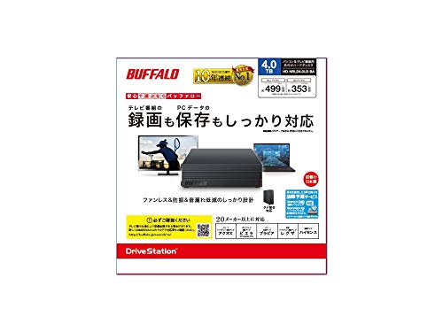 Buffalo HD-NRLD4.0U3-BA 4TB external hard drive standard model